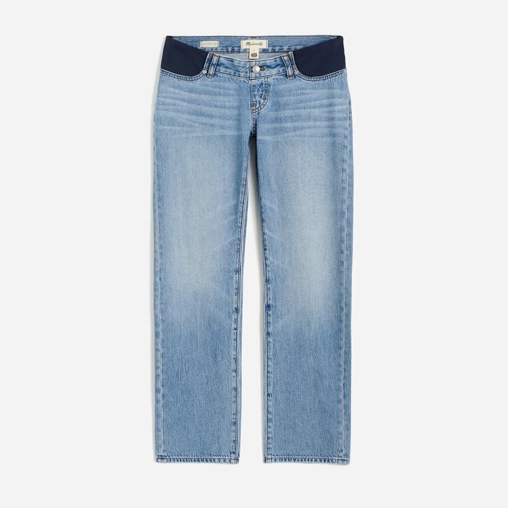 Madewell The Maternity Side-Panel Dean Easy Straight Jean Airy Denim size 29 - Picture 12 of 12